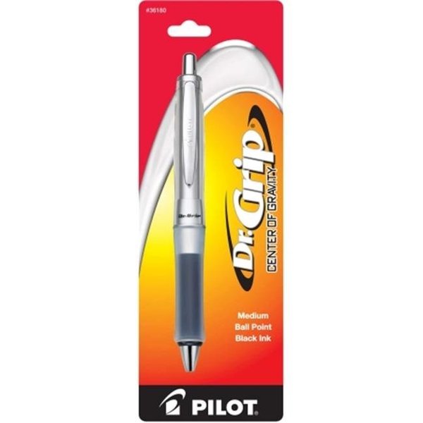 Pilot Pilot Corp. Of America 36180 Dr. Grip Center of Gravity Ballpoint Retractable Pen; Black Ink; Medium 36180